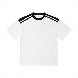 Camiseta Retro Americana de Verano para Hombre, Cuello Redondo, Manga Raglán, Algodón Peinado Pesado de 240g, Estilo Vintage, Color Sólido - Product Image 3