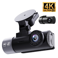 Caméra embarquée 4K OEM avec 3 caméras, ADAS, G-Sensor, Wifi, GPS, enregistreur de conduite, 3 canaux, écran IPS 3,16 pouces, boîte noire universelle pour voiture