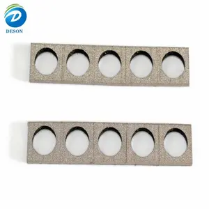 Deson C D E Shape Synthetic Polyester Nylon Yarn Electrically Conductive Fabric Over strip EMI Foam Flat Gasket