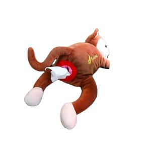 5327 ODM créatif suspendu singe porte-mouchoirs serviette boîte Animal papier étui voiture maison salle de bain bureau en peluche Animal boîte à mouchoirs - Product Image 2