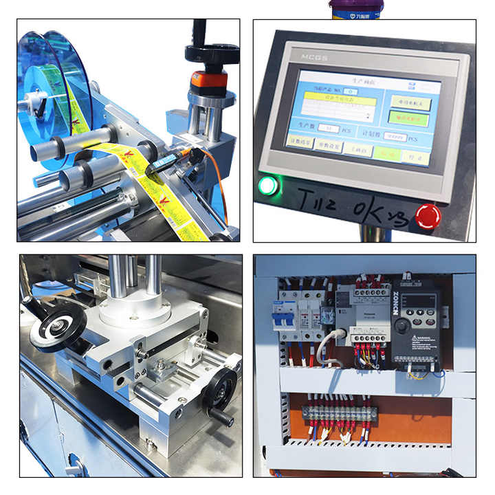 Automatic Label Sticking Square Box Plane Sticker Labeling Machine Head ...