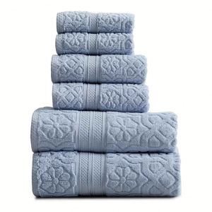 Juego de Toallas de Baño Súper Absorbentes de 8 Piezas, Ecológicas, Ligeras, Tejidas, 100% Algodón, Color Sólido, Secado Rápido, para Hotel y Spa, Personalizables - Product Image 2