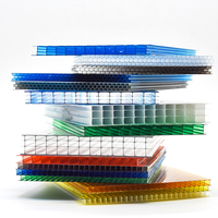 Panneaux de toiture pour serre et abri de voiture Jun Rui Xiang, modernes, écologiques, durables, en polycarbonate multicouche à 8 couches, avec revêtement UV