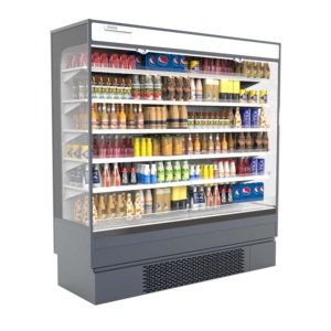 Vitrina Refrigerada Vertical Multideck con Cortina de Aire, Refrigerador Comercial para Supermercados, Frutas y Verduras - Product Image 3