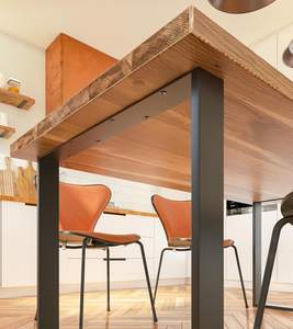 Patas de mesa Basel, estructura metálica de construcción robusta para mesa de comedor, mesa de cocina, mesa de trabajo, escritorio, mesa de jardín, mesa de café - Product Image 4