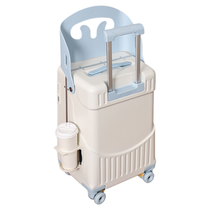 Детский чемодан-каталка 20 дюймов, водонепроницаемый, с передним открытием, на 4 колесах, с сиденьем для детей - Product Image 5