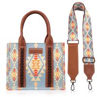 Bolso de mano transfronterizo listo para usar, estilo occidental, para mujer, tipo tote, bandolera, bohemio, azteca