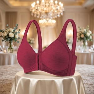 Reggiseno contenitivo taglie forti M-6XL con chiusura frontale, reggiseno minimizzatore senza ferretto in cotone a copertura totale per donne formose - Product Image 3