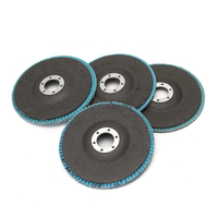 Disque abrasif en zircone alumineuse avec support en fibre de verre 4" 4.5" Disque à lamelles Grains 40-320 ODM OEM Outils de polissage pour acier inoxydable