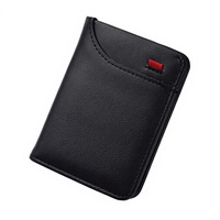 Nouveau style : Étui porte-cartes en PU, multi-emplacements, vertical, pour cartes d'identité, unisexe, mini-portefeuille, style Normcore/Minimaliste