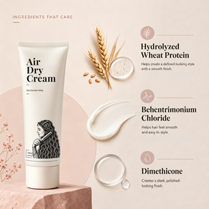 Air Dry Leave in <strong>Hair</strong> Cream Castor Oil Infused Anti Frizz Smoothing <strong>Hair</strong> <strong>Care</strong> No Heat <strong>Styling</strong> Repair Damaged <strong>Hair</strong> Cream 120ml - Product Image 5