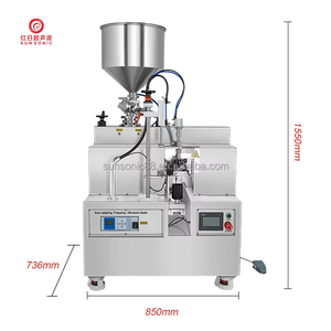 Machine à sceller les tubes en plastique ultrasonique à entraînement pneumatique 20kHz opération facile création à la main pour l'emballage de boissons et de dentifrice - Product Image 2