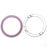 Anneau magnétique scintillant coloré et autocollant arrière pour coque de téléphone en feuille d'acier arc-en-ciel - Accessoire mobile