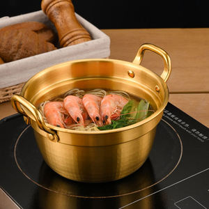<span class=keywords><strong>Olla</strong></span> Coreana para Cocinar en Casa y al Aire Libre, Ollas de Acero Inoxidable 304, <span class=keywords><strong>Olla</strong></span> para Sopa con Tapa de Madera, Apta para Inducción - Product Image 2