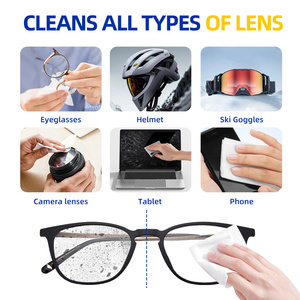 Benutzer definierte Brillen reiniger Tücher Vor befeuchtete Brillen reinigungs tücher für Brillen - Product Image 2