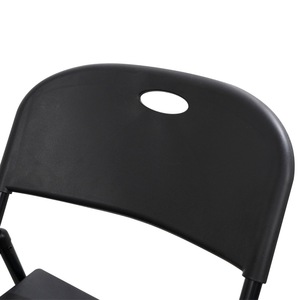 Set di Sedie Pieghevoli da Esterno ZDY-77 di Grado Commerciale con Telaio in Metallo e Design Impermeabile in Nero/Bianco - Product Image 5