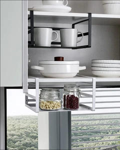 Cesta de estantería moderna de Metal montada en la pared, estante de organización colgante, estante de almacenamiento para cocina, despensa, armario, Mostrador de escritorio - Product Image 6