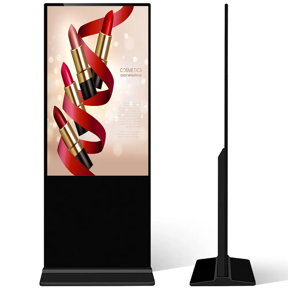 55 pouces plancher debout publicité publicité kiosque affichage de signalisation numérique publicité joueur totem