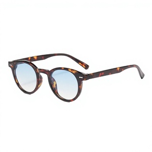 8801 Designer Luxury Brand Sunglasses 2025 Round Frame Custom Retro Trendy UV400 PC Women and <b>Men</b> - Product Image 3