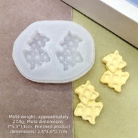 Moule en silicone miniature pour biscuits et décorations de gâteaux au chocolat, résistant à la chaleur, facile à démouler, compatible micro-ondes/lave-vaisselle/four, DIY