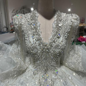 Jancember XS076 Beautiful Short Sleeve Puffy Long Tail Wedding <b>Dresses</b> for Girls - Product Image 6