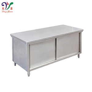 Customized <strong>Free</strong> <strong>Standing</strong> Commercial Grade Stainless Steel Wall <strong>Cabinet</strong> with Space-Saving Sliding Doors - Product Image 2