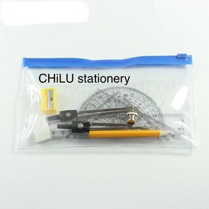 Giá Rẻ Trường 11Pcs Cụ Toán Học Thiết Lập, Chất Lượng Cao Hot Bán Hàng Hình Học Thiết Lập, Túi PVC Toán Học Thiết Lập - Product Image 1