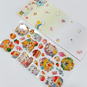 Wholesale PVC 3D Anime Sparkle <b>Waterproof</b> Customized Epoxy <b>Stickers</b> for Gift - Product Image 3