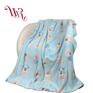 चमकदार लक्जरी गर्म बेबी फलालैन कस्टम चमकदार पहनने योग्य कंबल फेंकता है