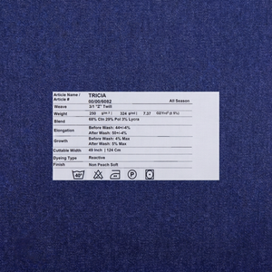 High Stretch Plain Cotton Polyester Lycraa Poplin <b>Fabric</b> Medium Weight Eco-Friendly Breathable Stain Resistant - Product Image 1