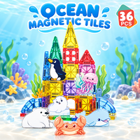 Ensemble de tuiles magnétiques 3,75 cm, mini boîte en métal, blocs de construction magnétiques, jouets éducatifs STEM pour les tout-petits, les enfants, les garçons et les filles