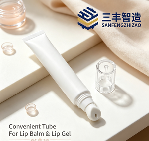 หลอดครีมบำรุงรอบดวงตาพลาสติกเปล่า 5 ชั้น ทำจากวัสดุ LDPE พร้อมหัวเซรามิกสำหรับนวดและฝาเกลียว สำหรับใช้กับเครื่องสำอาง - Product Image 6