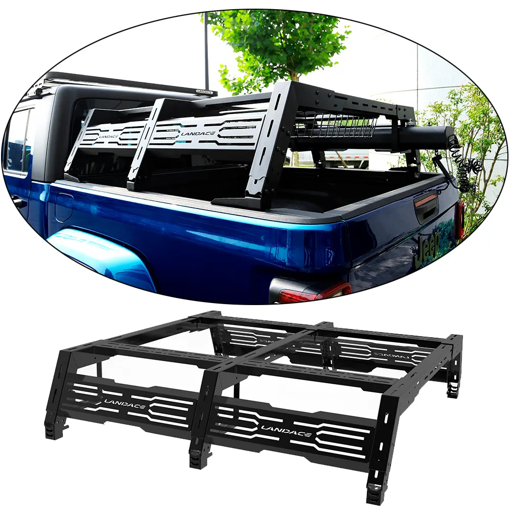 Off Road 4 x4 in lega di alluminio Cargo Roll Bar Pickup regolabile Universal Truck Bed Rack