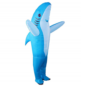 Costume gonflable de requin <span class=keywords><strong>Shrek</strong></span> pour adulte, costumes amusants d'Halloween, cosplay, costume de fantaisie, disfraz inflable adulto de tiburón - Product Image 1