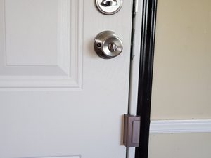 WEKIS High <b>Security</b> to Your Home and Prevent Unauthorized Entry Defender <b>Security</b> Satin Nickel Aluminum Door Reinforcement - Product Image 6