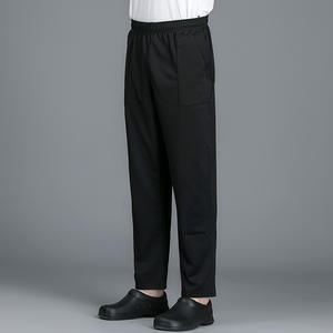 Pantaloni <span class=keywords><strong>da</strong></span> Lavoro <span class=keywords><strong>da</strong></span> Chef V-6662 per Uomo, in Cotone Elasticizzato Nero, Uniforme per Cucina, Ristorante e Hotel - Product Image 2