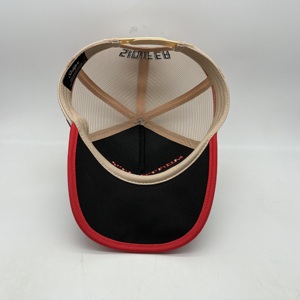 Gorras de malla tipo trucker personalizadas de moda australiana con 2 rayas, 5 paneles, etiqueta bordada en 3D, <span class=keywords><strong>gorra</strong></span> de malla tipo trucker estilo campestre, gorras de béisbol - Product Image 3