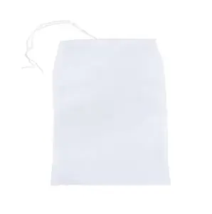 2 piezas de nailon blanco de grado alimenticio 20x30cm 80 malla reutilizable té pulpa jugo comida nuez leche filtro bolsa hogar cocina herramientas útiles