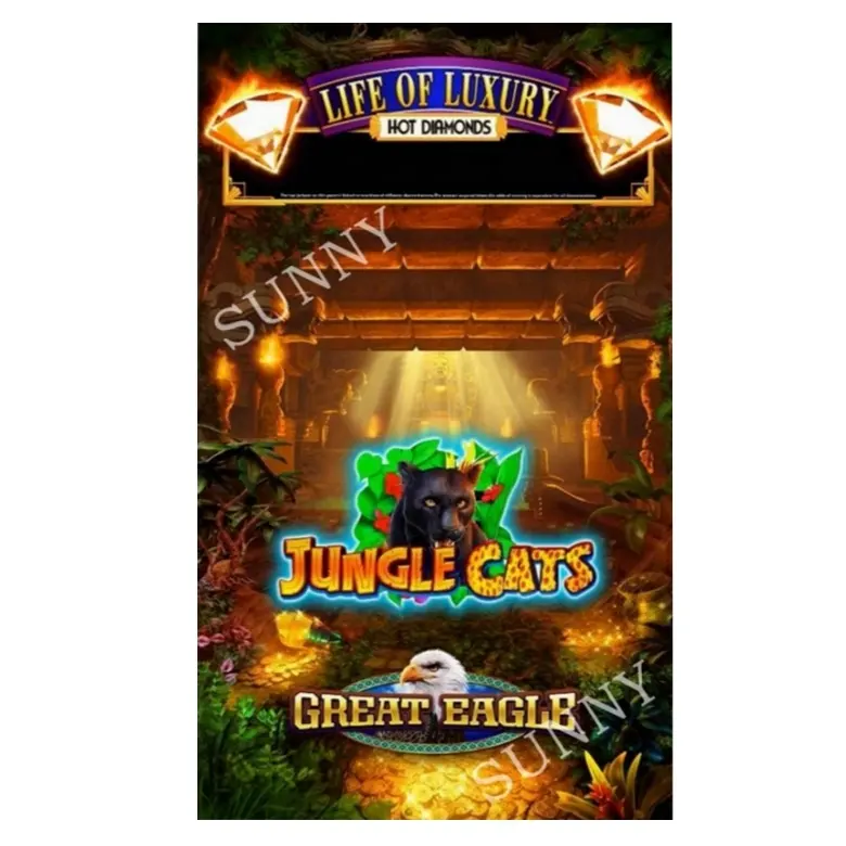 La vida de los diamantes calientes de lujo LOL 2 en 1 de Jungle Cats & Great Eagle Het GAME BOARD/Firelink Ultimate Fire Link game PCB Board