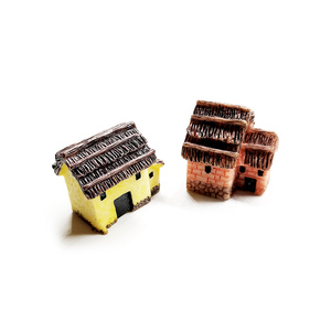 Yapay heykel reçine zanaat peyzaj dekoratif ev Retro kule bahçe minyatür heykeli, dekor için akvaryum balık tankı - Product Image 3