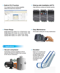 Meilleures ventes VFD MS300 VFD13AMS43ANSAA 220V à 380V Monophasé 3 Convertisseur de fréquence variable VFD13AMS43ANSAA Puissant - Product Image 4