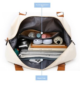 Bolsa de Viaje Deportiva de Gran Capacidad, Personalizable <span class=keywords><strong>con</strong></span> Logotipo, de Nailon Expandible Impermeable de Alta Calidad, MOQ Bajo - Product Image 5