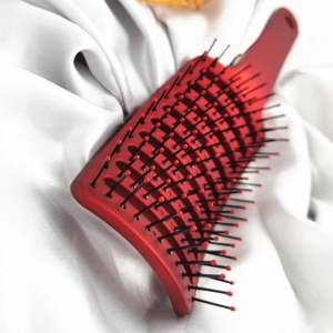 Massage du cuir chevelu de haute qualité grand peigne incurvé Flexible antistatique <span class=keywords><strong>labyrinthe</strong></span> démêler brosse à cheveux ventilée pour les <span class=keywords><strong>femmes</strong></span> - Product Image 3
