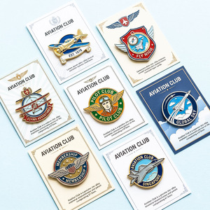 Pin de Solapa Personalizado de Metal Esmaltado Doble Cara con Bandera Nacional, Estilo Antiguo <span class=keywords><strong>y</strong></span> Moderno, Broche de <span class=keywords><strong>Amistad</strong></span> Transfronteriza - Product Image 1