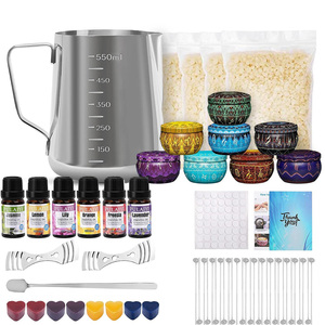 <span class=keywords><strong>Kit</strong></span> <span class=keywords><strong>de</strong></span> <span class=keywords><strong>fabrication</strong></span> <span class=keywords><strong>de</strong></span> <span class=keywords><strong>bougies</strong></span> INTODIY pour bricolage, Kits <span class=keywords><strong>de</strong></span> <span class=keywords><strong>fabrication</strong></span> <span class=keywords><strong>de</strong></span> <span class=keywords><strong>bougies</strong></span> <span class=keywords><strong>parfumées</strong></span> comprenant des mèches <span class=keywords><strong>de</strong></span> cire <span class=keywords><strong>de</strong></span> soja, des huiles <span class=keywords><strong>parfumées</strong></span>, des colorants, des pots <span class=keywords><strong>de</strong></span> fusion, une cuillère - Product Image 1