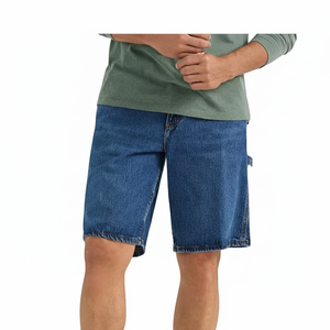 กางเกงขาสั้นผ้ายีนส์สำหรับผู้ชายกางเกงขาสั้นผ้ายีนส์สีน้ำเงินซักได้ทรงหลวมเสื้อผ้าแนวสตรีทแฟชั่นฤดูร้อน - Product Image 1