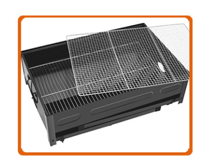 Griglia BBQ Pieghevole in Acciaio SoloMan per Uso Esterno e Domestico, Campeggio e Attività Quotidiane, Nera con Custodia per il Trasporto, Alimentata a Legna - Product Image 4