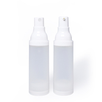 Flacon pulvérisateur vide transparent givré de 15ml, 30ml, 50ml, sans air, pompe Portable rechargeable, bouteilles de Lotion pour maquillage de voyage
