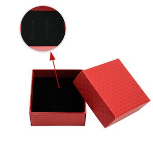 Đồ trang sức quà tặng hộp các tông với nắp bông đầy đám cưới sinh nhật đảng favour hộp đồ trang sức cho dây chuyền bông tai Nhẫn - Product Image 4