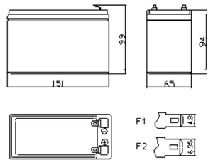 12V7.2ahディープサイクルagmバッテリーバックアップ用鉛蓄電池電気電源システム用バッテリー - Product Image 3